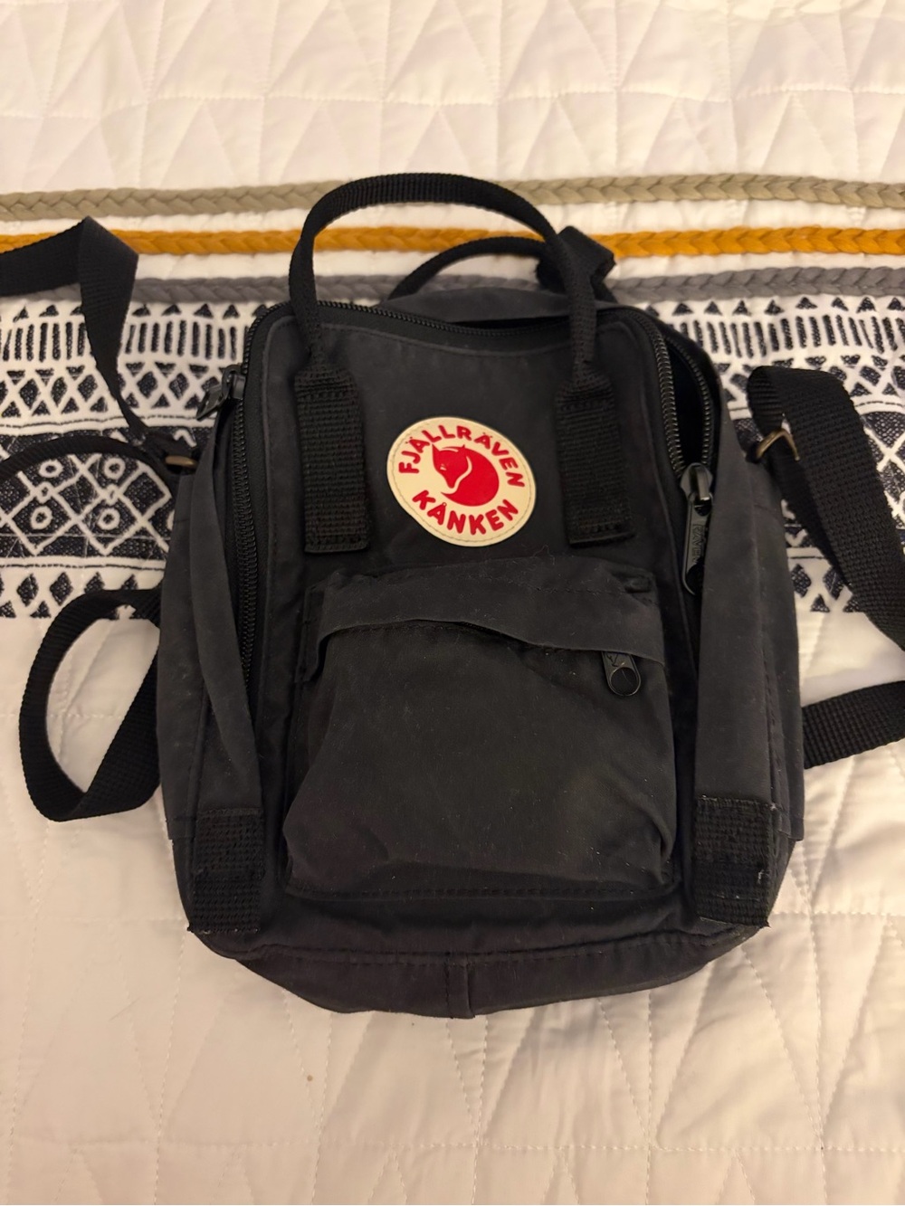 Fjallraven crossbody bag black